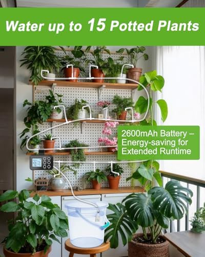 Automatic Plant Waterer Indoor with Timer, Easy Programming, Large Display - Image 2