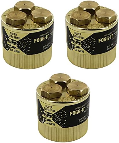 Fogg It Misting Watering Nozzle 1/4 GPM - Super SuperFine Volume (Pack of 3) by Unknown