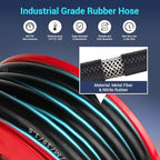 Fuel Hose Reel, 3/4" x 50FT Retractable Diesel Hose Reel, 300 PSI Industrial Heavy Duty Auto Swivel Rewind Hose Holder Reels, for Vehicle Tank Truck Trailer Ship - Image 3