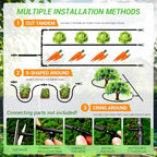PVC Drip Irrigation Tubing, 8/11mm(5/16") 65ft(20m) Distribution Hose for Garden Watering, Heavy Duty Micro Irrigation Line for Greenhouse Orchard Lawn (8mm ID 11mm OD) - Image 7
