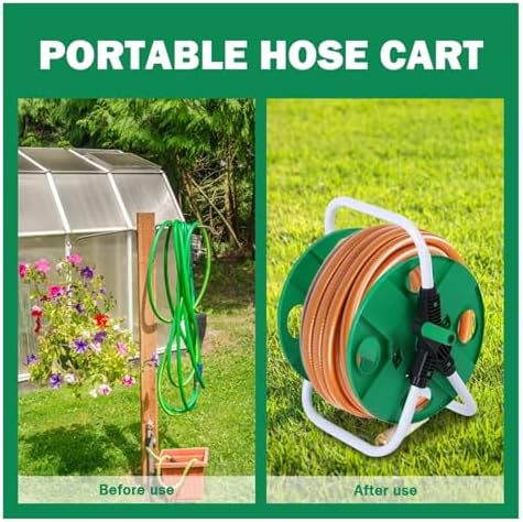 Garden supplies 15-25m Garden Watering Hose Free Standing Winder Portable Hose Reel Water Pipe Storage Rack Organizer Holder Gardening Tools Sprinkler hose - Image 6