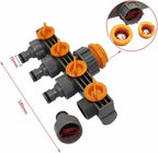 4 Way Hose Splitters, Automatic Watering Water Pipe Linker Garden Water Irrigation Tool, 4 Way Hose Splitter Watering Accessories for Greenhouse, Agriculture - Image 2