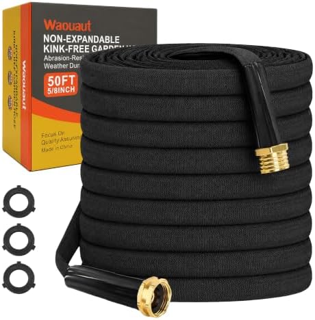 50FT Garden Hose, 5/8-Inch Flat Ultra Lightweight Flexible & Kink Free by Unknown