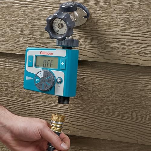 Gilmour Single Outlet Electronic Water Timer for Garden Hose, Irrigation Timer for Sprinklers and Drip Lines, Blue - Image 5