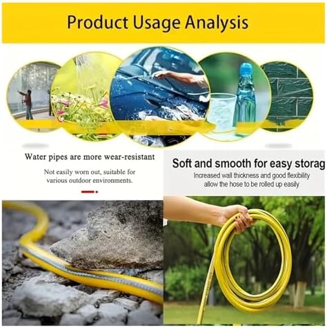 10/20/30m Heavy-Duty Rubber Garden Hose - Scratch & Wear Resistant, Leak-Proof, All-Season for Home, Balcony & Car Washing(30m) - Image 5