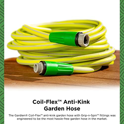 Gardien Garden Hose - No-Crimp, Kink Free, Drinking Water Safe, Lightweight - 50 ft - Rubber - Image 2