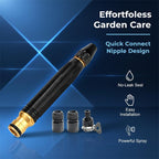 Sakerplus Hose Nozzle Pressure Washer Hose Attachment Pressure Washer Nozzle, Heavy Duty Adjustable Twist Jet Sweeper Nozzle, Adjustable Metal Garden Hose Nozzle for Driveway, Car, Yard (2) - Image 4
