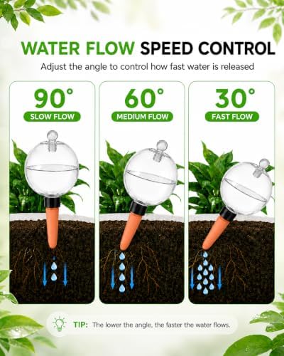 4 Pack 26 oz Extra Large Plant Self Watering Globes with Caps - Image 5