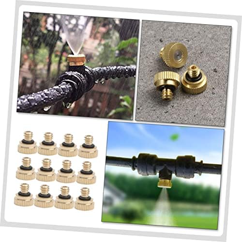 balacoo 5sets Misting Spray Nozzle Replacement Brass Stainless Steel Professional Garden Hose Nozzle 12pcs*5 - Image 3