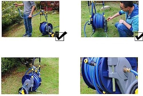 Garden Hose Holder Hose cart with up to 50m/164Feet Capacity for 1/2inch Hose, Particularly Stable, with a Comfortable Hose Guide in a Robust Frame Hose Reel Cart - Image 7