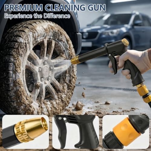 High Pressure Hose Nozzle, Power Washer Attachment (Black) - Image 3