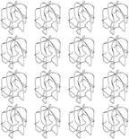 Shimeyao 16 Pcs Silver 1/2" Fire Sprinkler Head Cage Guard Protector Cover Watering Equipment System Sprinkler Bracket for Pendent Upright Horizontal Sidewall Double Hook Ceiling Mount by Shimeyao