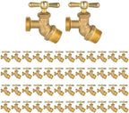 50Pack Seelink 3/4" MIP x 3/4" MHT No-Kink Hose Bibb Valve by Seelink