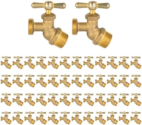50Pack Seelink 3/4" MIP x 3/4" MHT No-Kink Hose Bibb Valve by Seelink