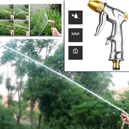 Stainless Steel Garden Hose Reel, Retractable Hose Storage Holder for Wall or Floor, Durable Metal Garden Reel with 10m Hose for Watering and Cleaning - Image 7