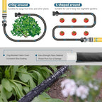 Flat Soaker Hose 50FT 2-Pack for Garden Beds - Image 3