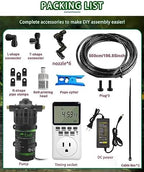 Reptile Mister Automatic Misting System, Reptile Humidifiers for Terrariums, Reptile Misting System with Programmable Timer & 6PCS Adjustable 360° Nozzles, for a Variety of Reptiles/Amphibians/Herbs - Image 6
