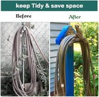 Sungmor Heavy Duty Cast Iron Garden Hose Holder | Water Hose Hanger Wall Mounted | Decorative Indoor Outdoor Hose Rack Reel | 50FT 75FT 100FT Water Hose Bulter Storage | Lovely Frog Metal Hose Stand - Image 6