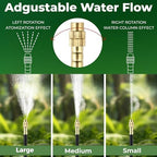 290FT Drip Irrigation System for Garden Watering: Quick Connect 1/2" & 1/4" Tubing Automatic Watering Kit with Adjustable Misting Sprinklers, Irrigation Hose System for Raised Beds Lawn Greenhouse Pla - Image 4