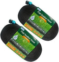 Hlinker Flat Soaker Hose 75 150 FT for Garden Beds, 150FT 1/2" Linkable Consistent Drip Irrigation Hose Save 80% Water, Leakproof Heavy Duty Double Layer Sprinkler Hose by Hlinker