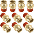 DOT Approved Male Straight Brass Union 5/8" Tube x 1/2" NPT, 10PCS by BOERAY