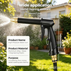 H2 Long Spray Gun With 3 Connectors, Portable High Pressure Water Sprayer For Car Wash, 360° Adjustable Nozzle Multifunctional Garden Hose Pipe Foam Blaster (1) - Image 7