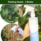 30 Pack Spray Bottle Nozzles, Heavy-Duty Stream Trigger Spray Nozzle Replacement Parts Adjustable Head Sprayer with Mist Stream Sprayer Fits 8oz /16oz Spray Bottles Round 28/400 Neck Bottles - Image 2