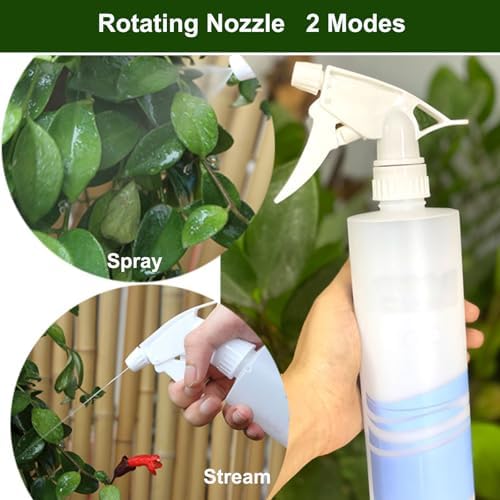 30 Pack Spray Bottle Nozzles, Heavy-Duty Stream Trigger Spray Nozzle Replacement Parts Adjustable Head Sprayer with Mist Stream Sprayer Fits 8oz /16oz Spray Bottles Round 28/400 Neck Bottles - Image 2