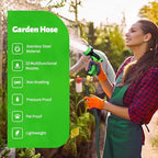 Garden Hose 100 FT, Non-Expanding, 10 Functional Nozzles, Anti-Kink - Image 3