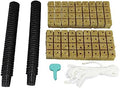 Rockwool Cubes, Good Water Absorption Soilless Cultivation Starter Plugs with Self Watering Cotton Wick Cord for Indoor Plant Growing by Unknown