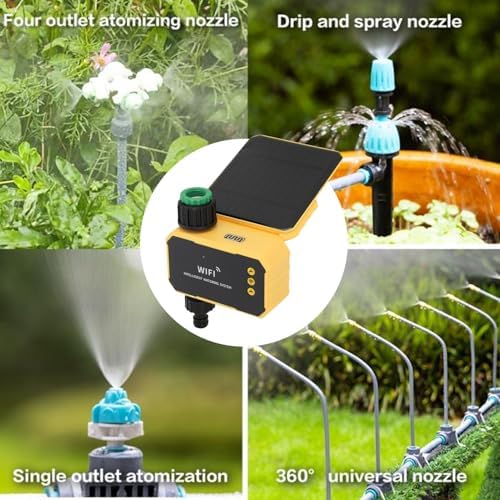 Water Timer with Solar Panel, Smart Sprinkler Timer - Image 7