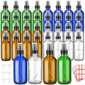 Fumete 36 Pcs 4oz Glass Spray Bottles Fine Mist, Multicolor, Classic by Fumete