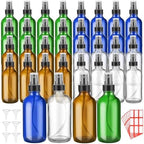 Fumete 36 Pcs 4oz Glass Spray Bottles Fine Mist, Multicolor, Classic by Fumete