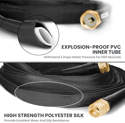 Giraffe Tools Garden Hose 100FT Lightweight Lay Flat Water Hose - Image 4
