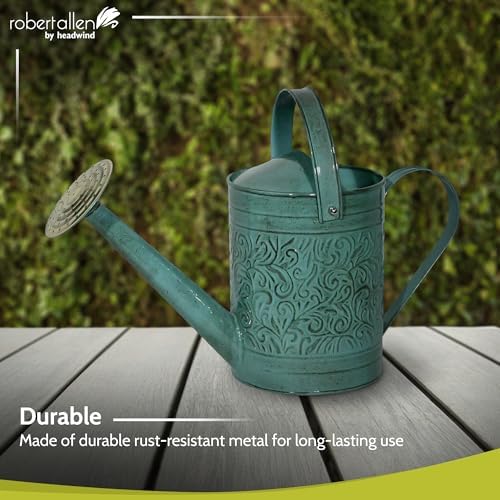 Robert Allen Home & Garden MPT01182 Metal Watering can, 1 Gallon, Surf - Image 6