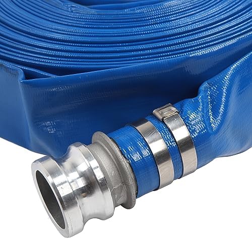 Lay Flat Hose PVC 51Mm 6Bar Durable High Pressure Pump Drain Hose for Pool Drain 30M - Image 7