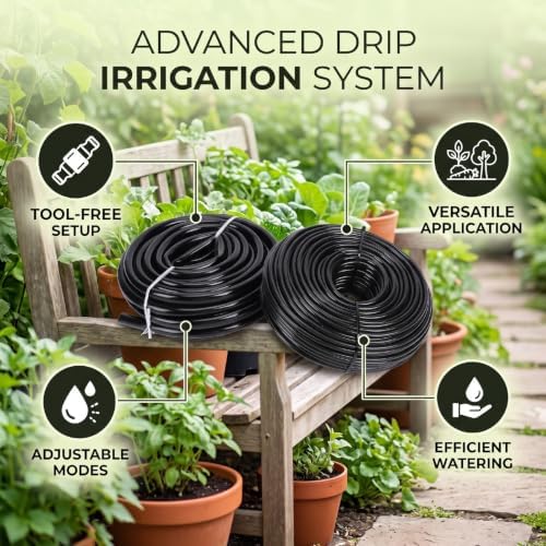 Haofy Quick Connect Drip Irrigation Kit, Adjustable Flow - Image 3