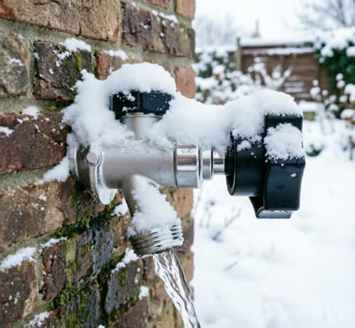 Frost Free Sillcock 6 Inch with Vacuum Breaker - Push Fit Connection - Lead-Free Brass Outdoor Faucet, Anti-Siphon Freeze Proof Hose Bibb, Tool-Free Installation for PEX/Copper/CPVC - Image 6
