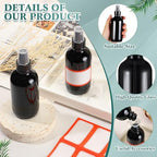 Fumete 36 Pcs 4oz Glass Spray Bottles Fine Mist, Black, Classic - Image 3