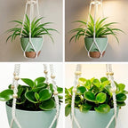 2 Pack Self Watering Hanging Planters with Grow Light for Indoor Plants - Image 5
