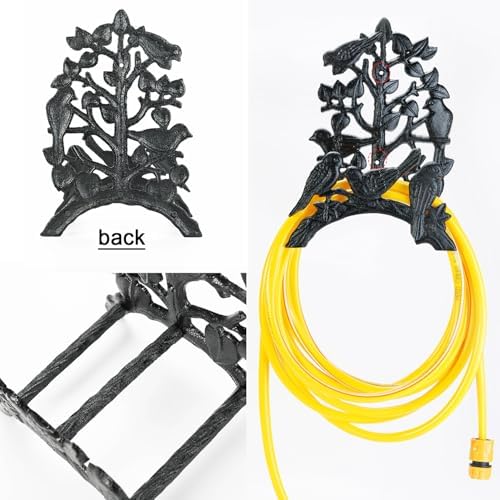 Sungmor Cast Iron Garden Hose Holder - Wall Mounted Retro Style - Image 5