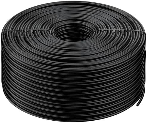 Pawfly 500 ft. 1/4" Drip Irrigation Tubing, Blank Distribution PVC Tubing for Drip Irrigation System, Drip Irrigation Hose Roll for Garden Watering System by Pawfly