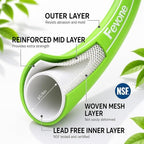 FEVONE Heavy Duty Garden Hose 35 ft, Hybrid Polymer Water Hose - Image 6