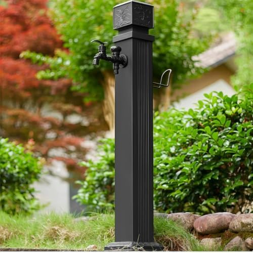 Freestanding Outdoor Faucet Column Stainless Steel Garden Water Column by Unknown