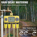 Watering Timers, Irrigation Timer Garden Hose Programmable Rain Delay Controller 4 Zones Outdoor Sprinkler for for Garden Hose - Image 5