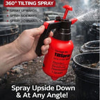 TiltSpray 32oz Spray Bottle – Sprays Upside Down & Any Angle, Heavy Duty Cleaning Sprayer for Hard-to-Reach Areas, Kitchen, Bathroom, Plants & Car Detailing – Leak Resistant, Adjustable Nozzle - Image 3