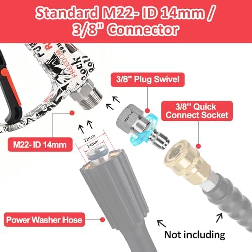 BEAR FORCE Pressure Washer Spray Gun Kit, Mini Foam Cannon, Car Wash - Image 4