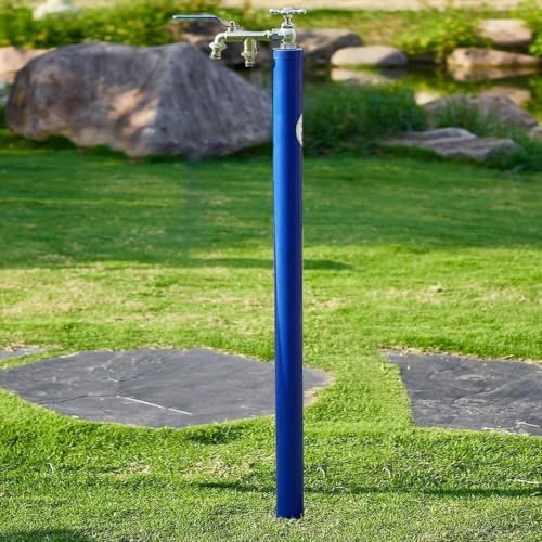 Outdoor Spigot, Outdoor Faucet Water Column, Stainless Steel Floor-Standing Faucet，Frost-Proof Garden Water Column & Hose Stand for Irrigation & Car Washing Outdoor Taps(H 1.2m,Full) by Unknown