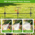 Thiswing 200FT 360° Adjustable Irrigation System with Stake Holders - Image 5