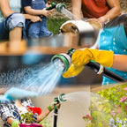 Garden Hose 100 FT, Heavy Duty Water Hose with Aluminum Fittings, Puncture Proof All-weather, Ultra-Lightweight and Flexible, Watering and Cleaning for Outdoor, Lawn - Image 7
